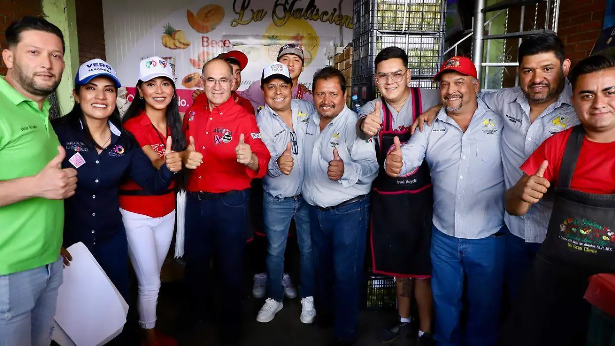 Enrique Galindo en la Central de Abastos